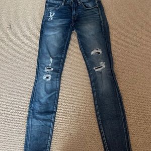 American eagle distressed skinny jeans/jeggings